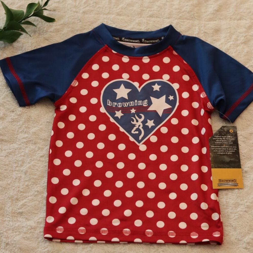 NWT Browning rash guard girls 3t